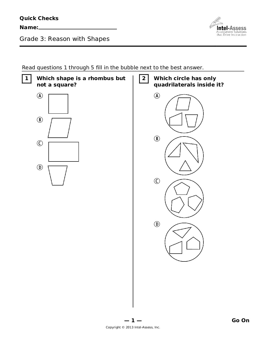 Qce46297 Grade 3 Reason With Shapes