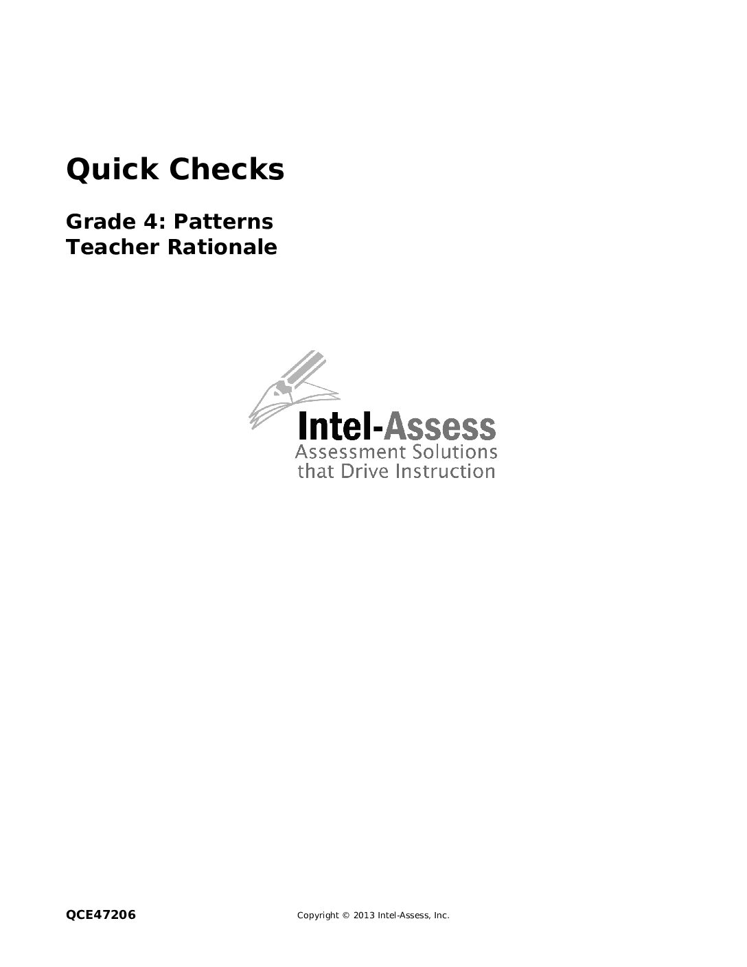 Qce47206 Grade 4 Patterns Rationale