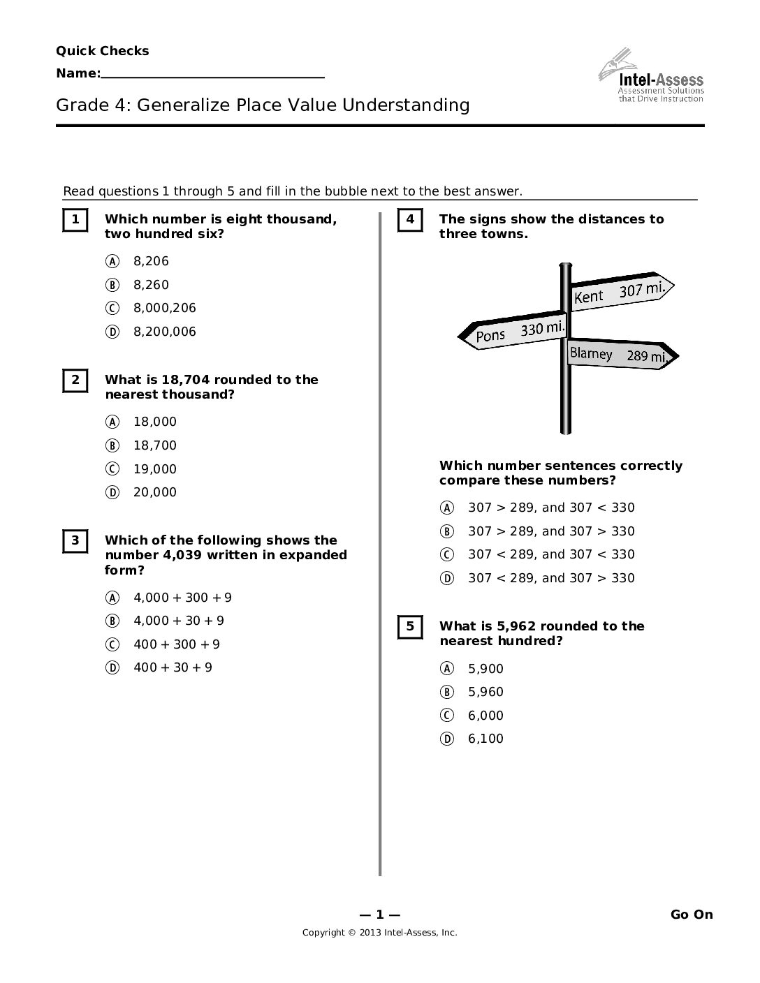 Qce47207 Grade 4 Generalize Place Value Understanding
