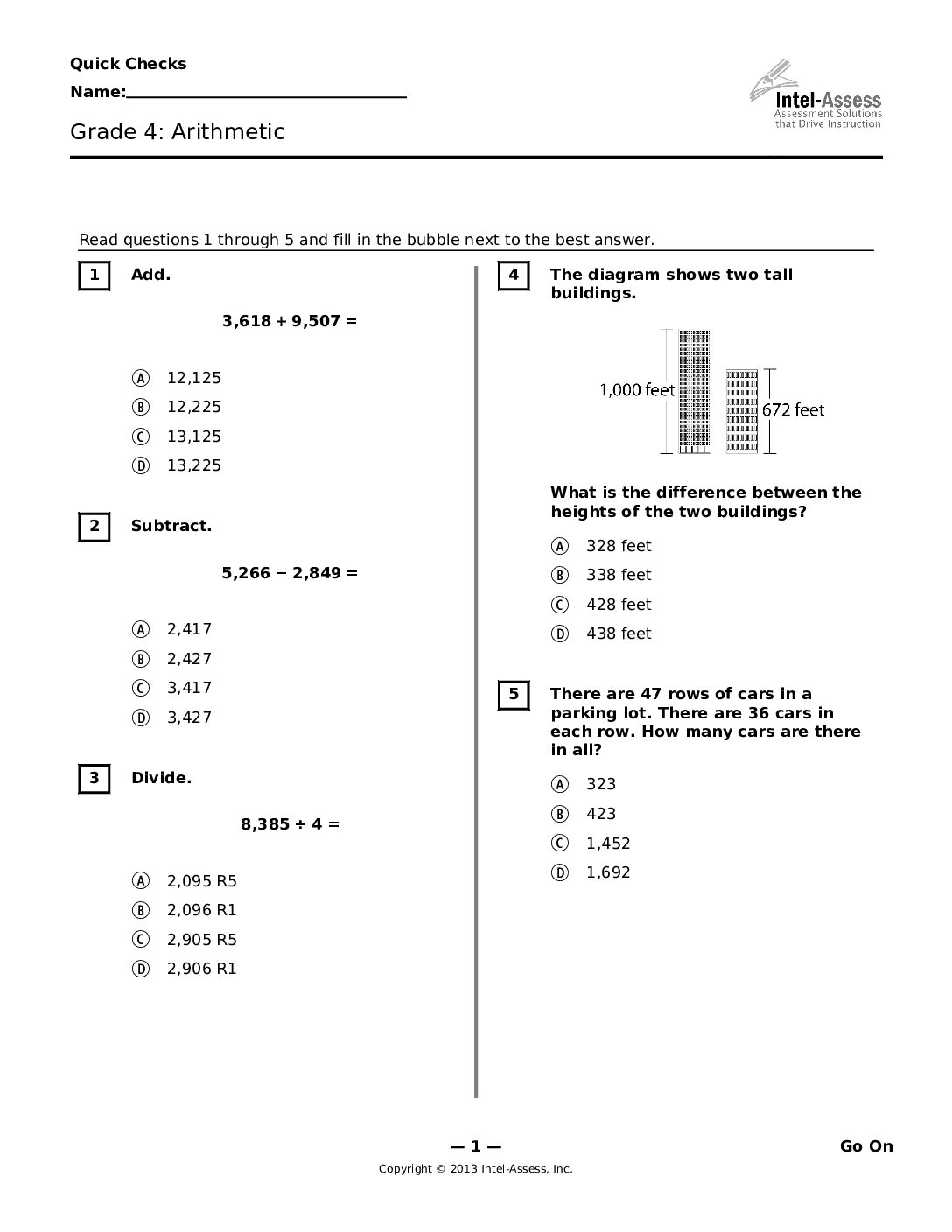 Qce47208 Grade 4 Arithmetic