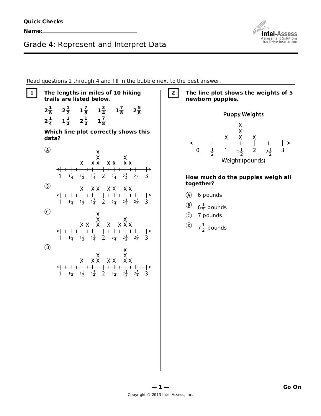 Qce47214 Grade 4 Represent And Interpret Data