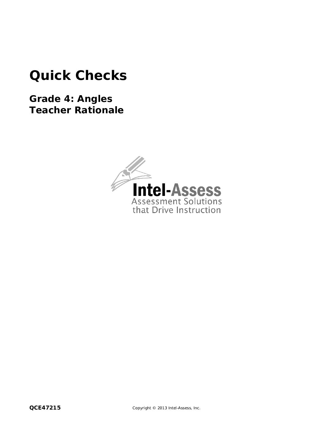 Qce47215 Grade 4 Angles Rationale
