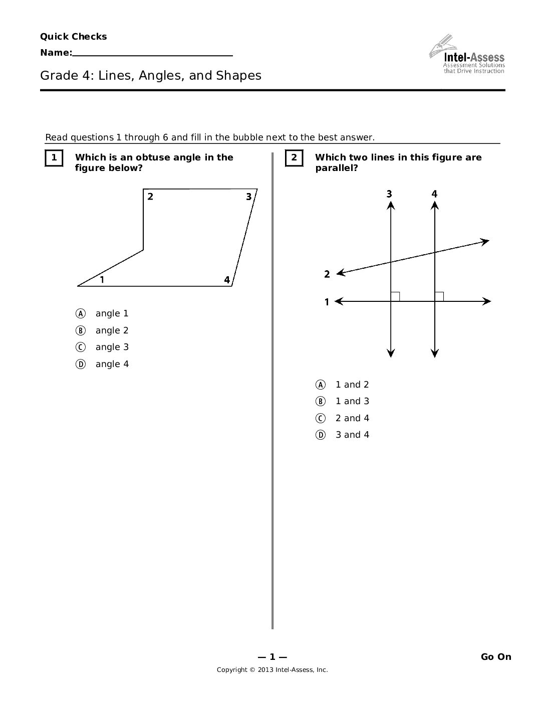 Qce47216 Grade 4 Lines Angles And Shapes