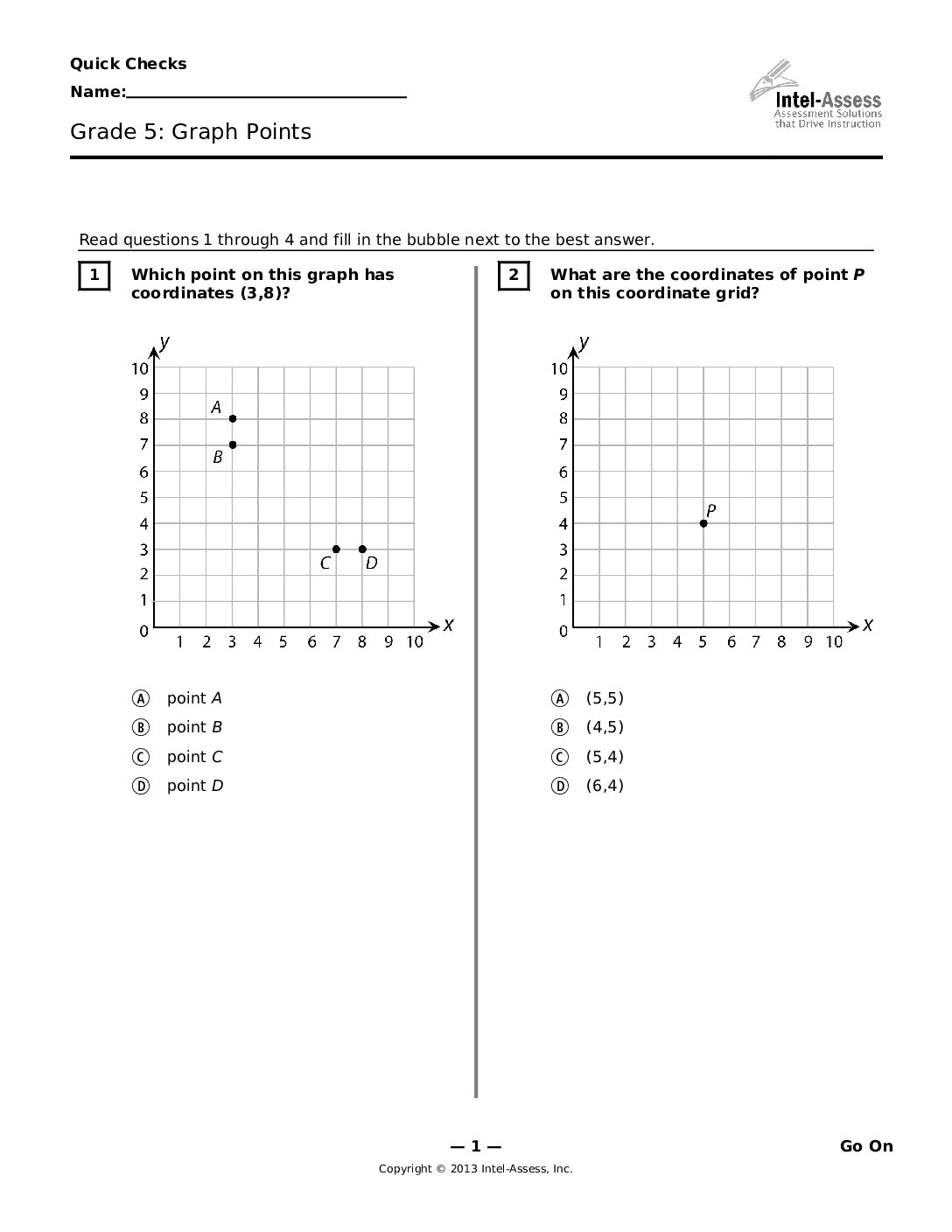 Qce47729 Grade 5 Graph Points