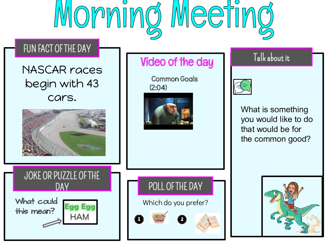 Quarter 2 Morning Meeting Slides