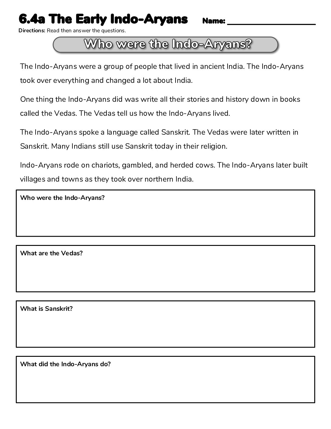 R 6.4 Who Were The Indo Aryans