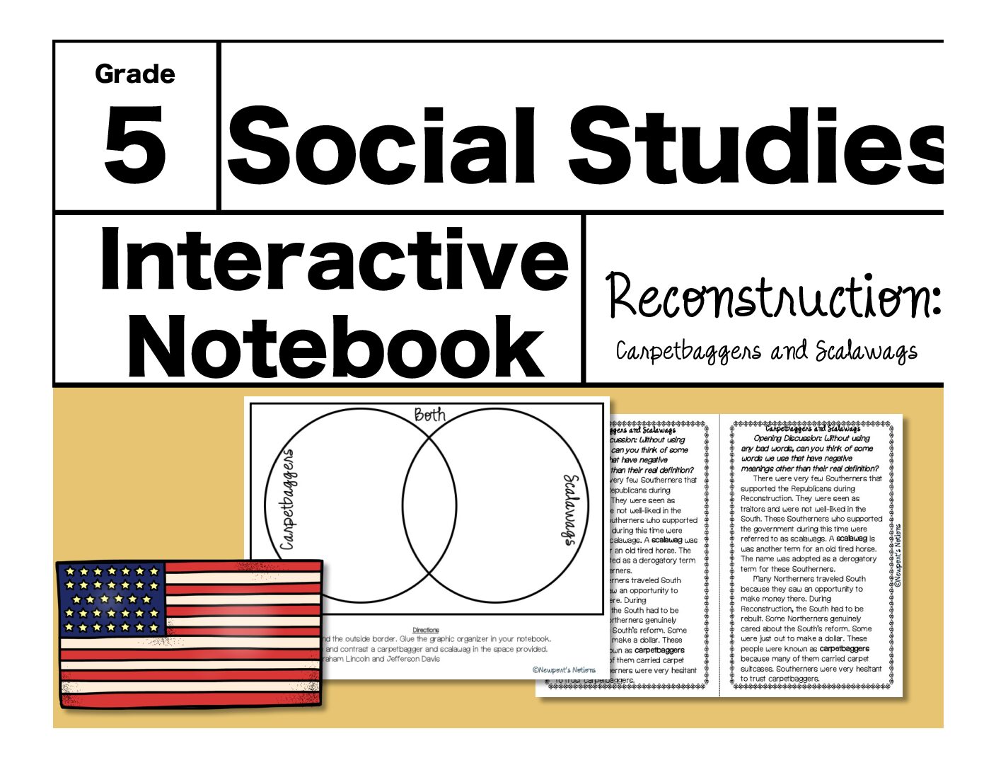 Reconstruction ınteractive notebook carpetbaggers scalawags