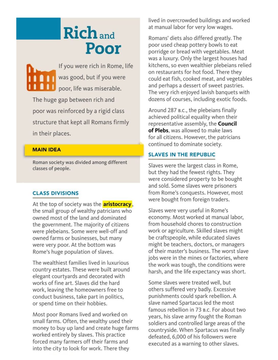Rich And Poor Reading