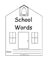 School words book enchanted learning