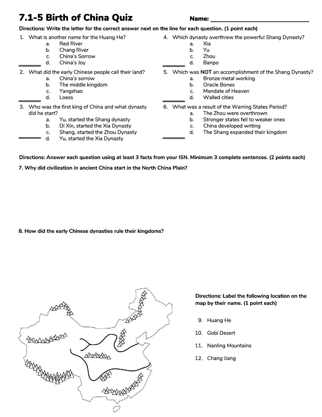 Section 1 Quiz