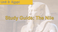 Study Guide The Nile