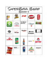 Superbowl Bingo 4 2018