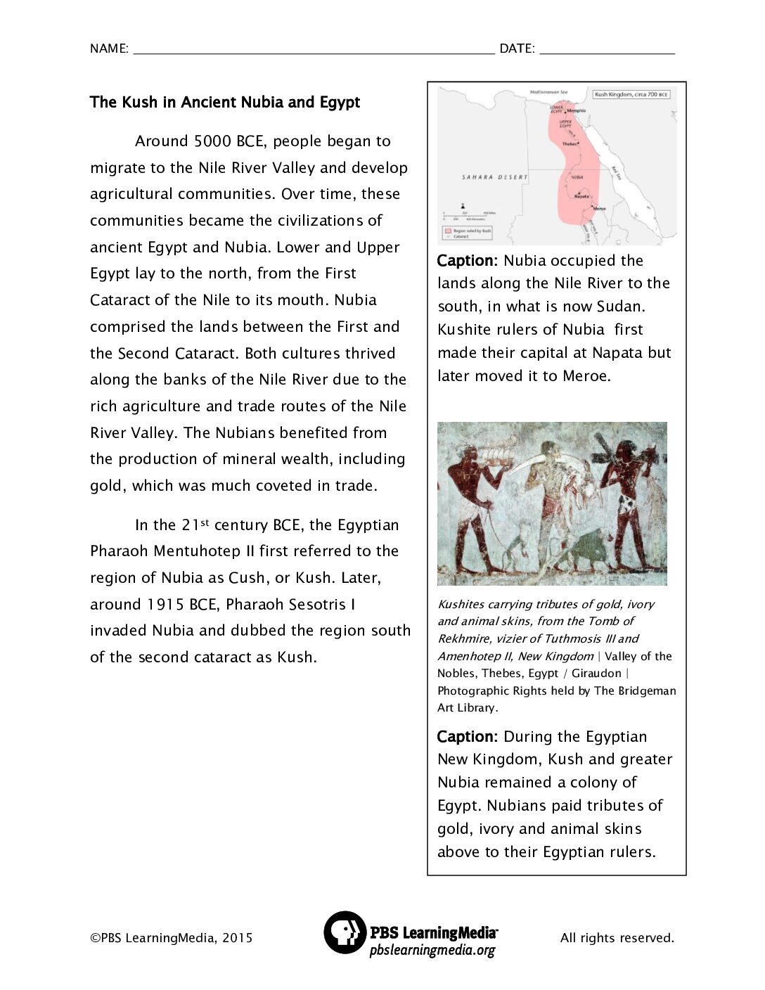 The Kush in Ancient Nubia and Egypt