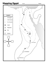 The Lands Of Egypt Template Map