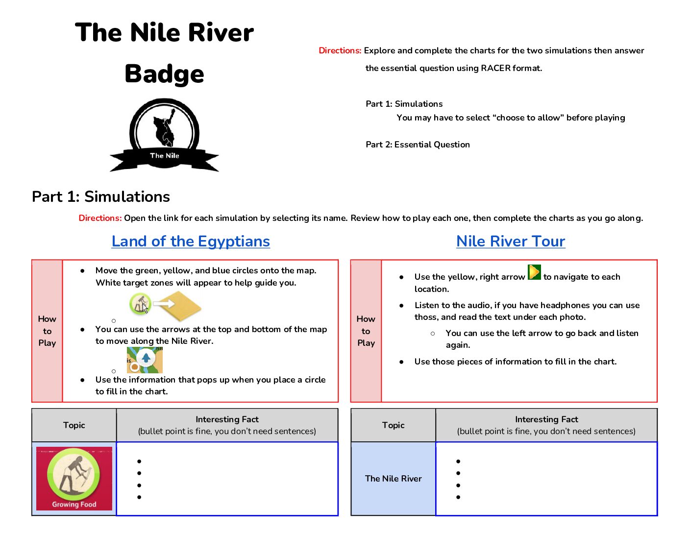 The Nile Badge