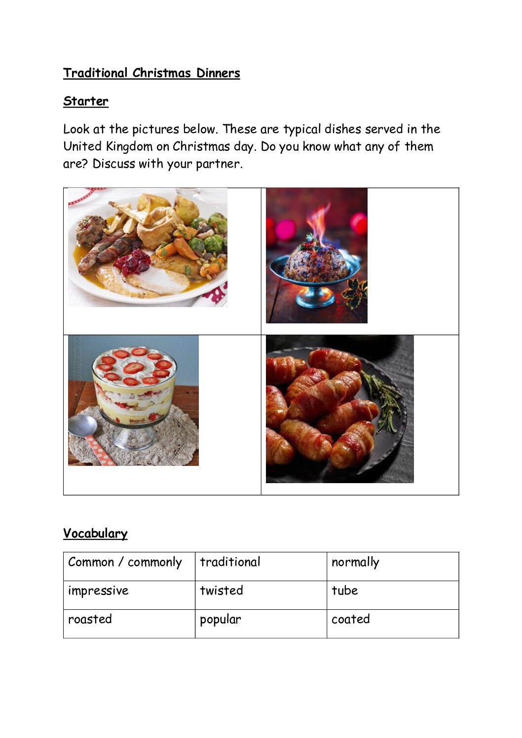 Traditional Christmas Dinner