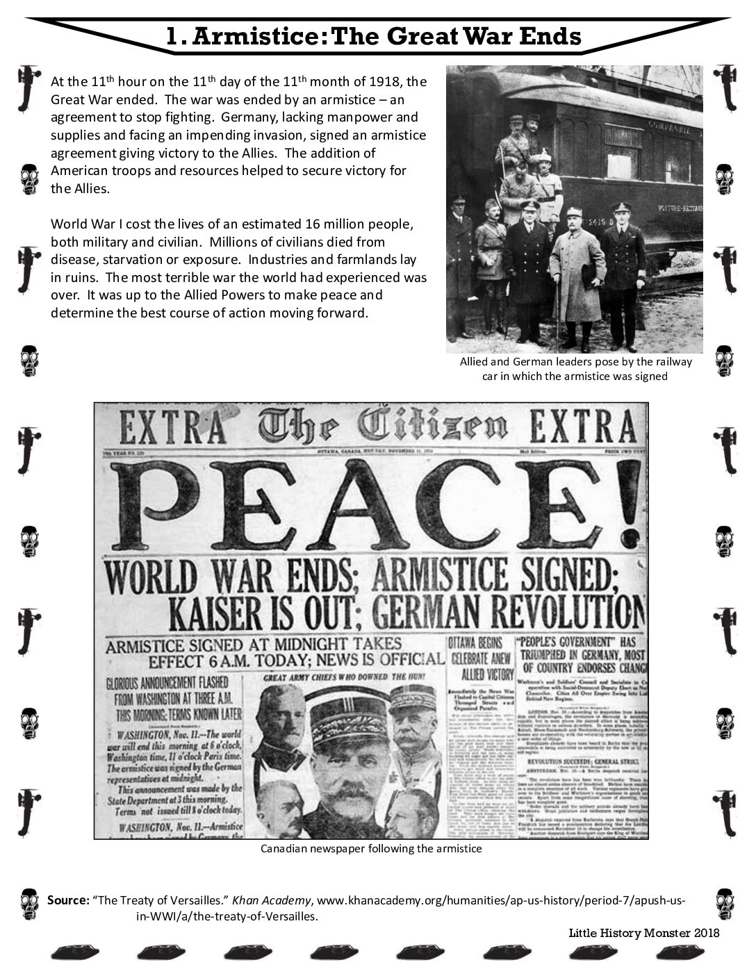 Treaty Of Versailles Readings