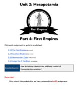 Unit 2 Part 4 First Empires