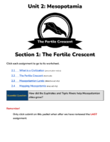 Unit 2 Section 1 The Fertile Crescent