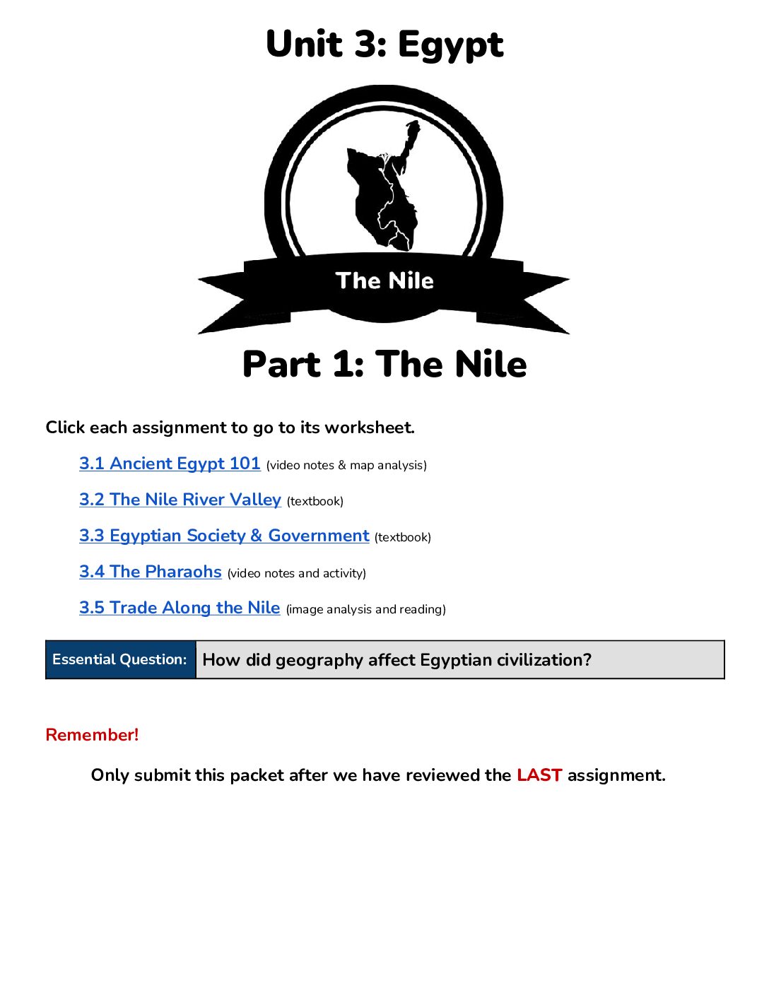 Unit 3 Part 1 The Nile (Digital)