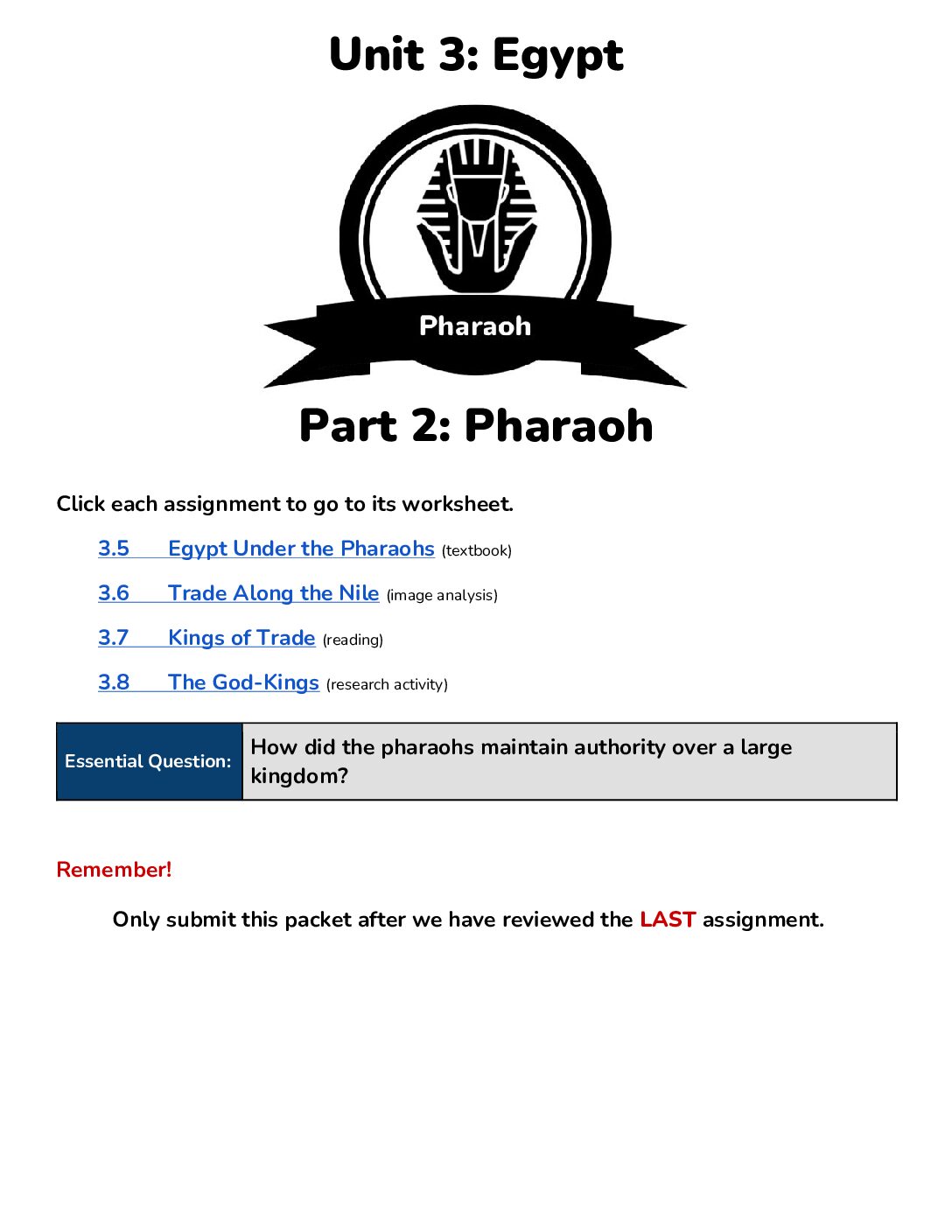 Unit 3 Part 2 Pharaoh (2)