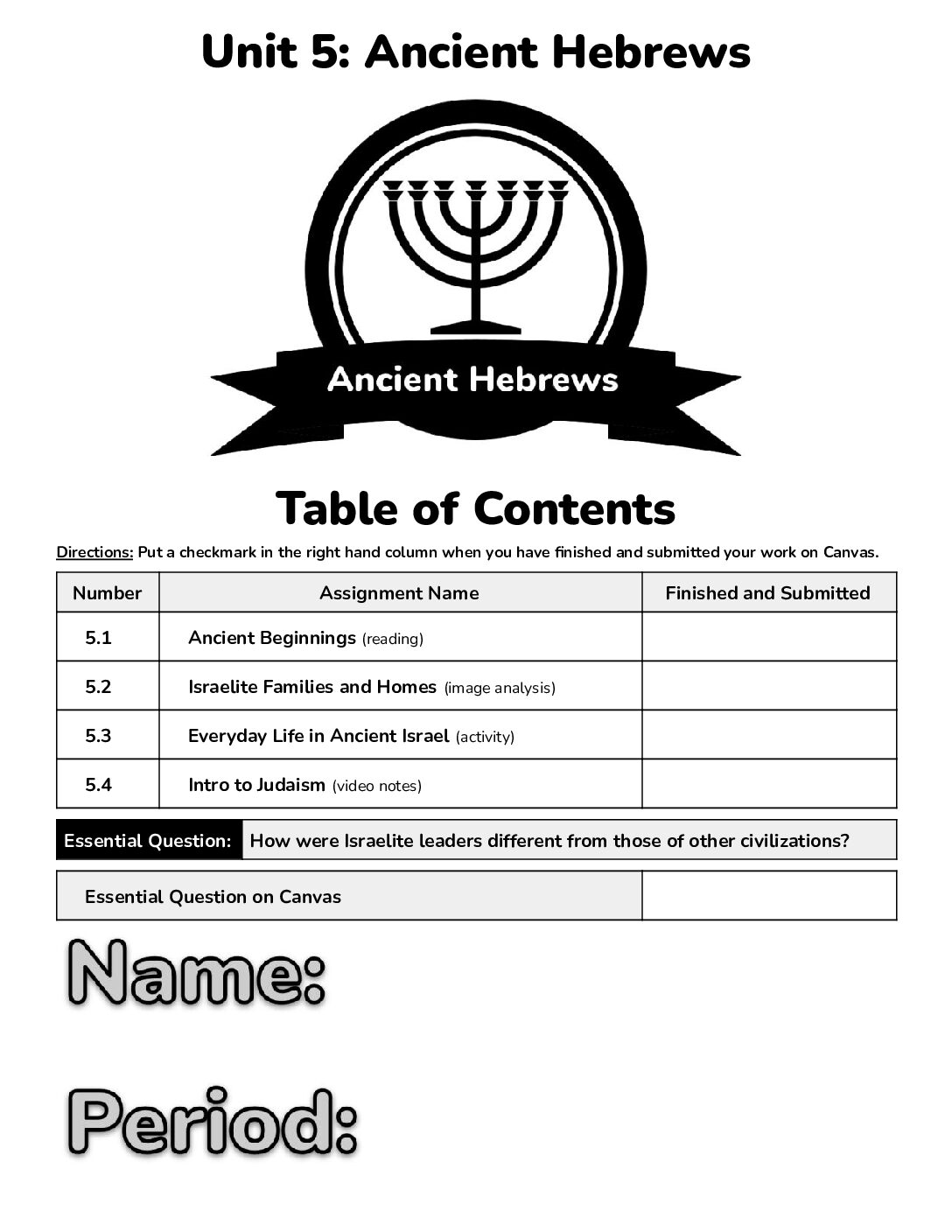 Unit 5 Ancient Hebrews (Hard Copy) (2) (1)