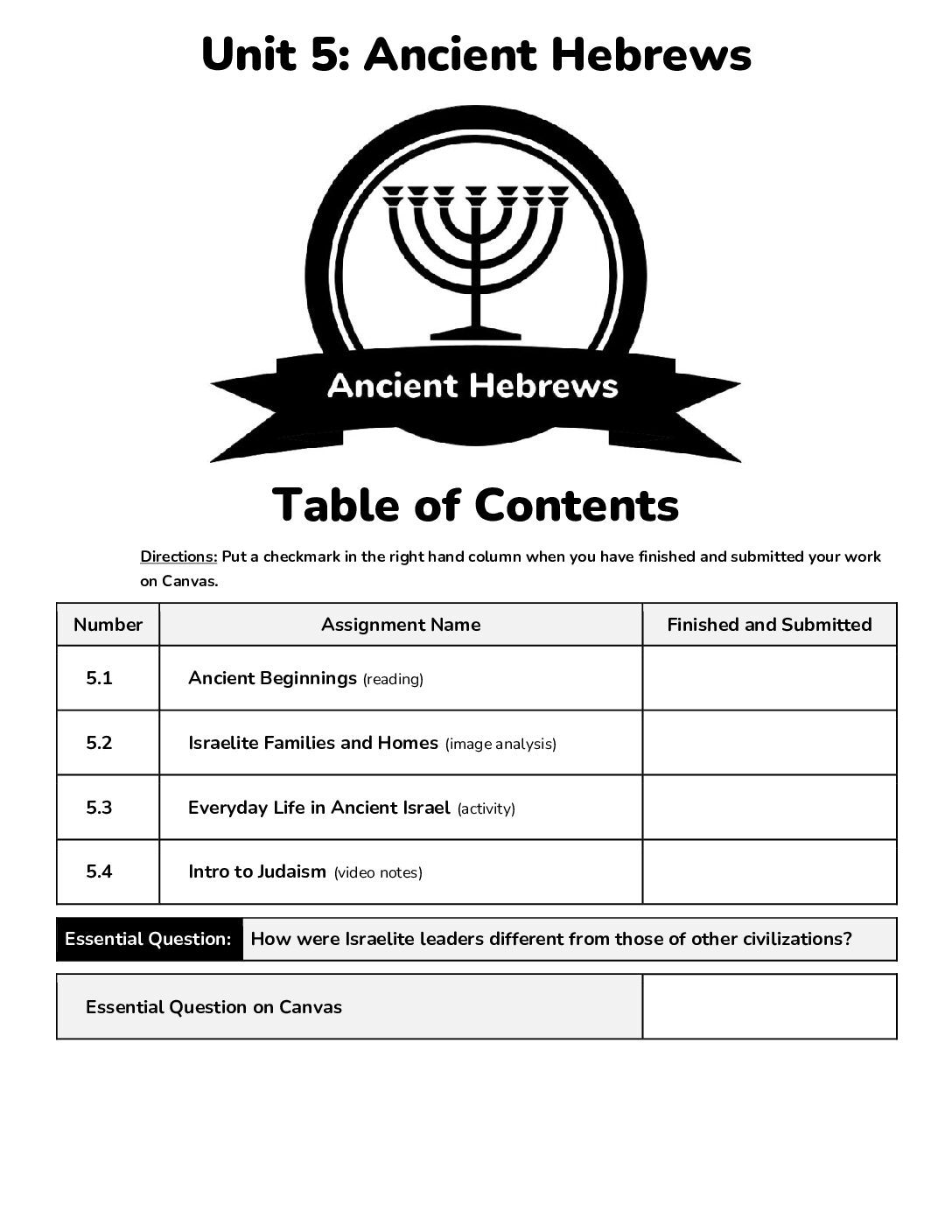 Unit 5 Ancient Hebrews (Hard Copy) (2)