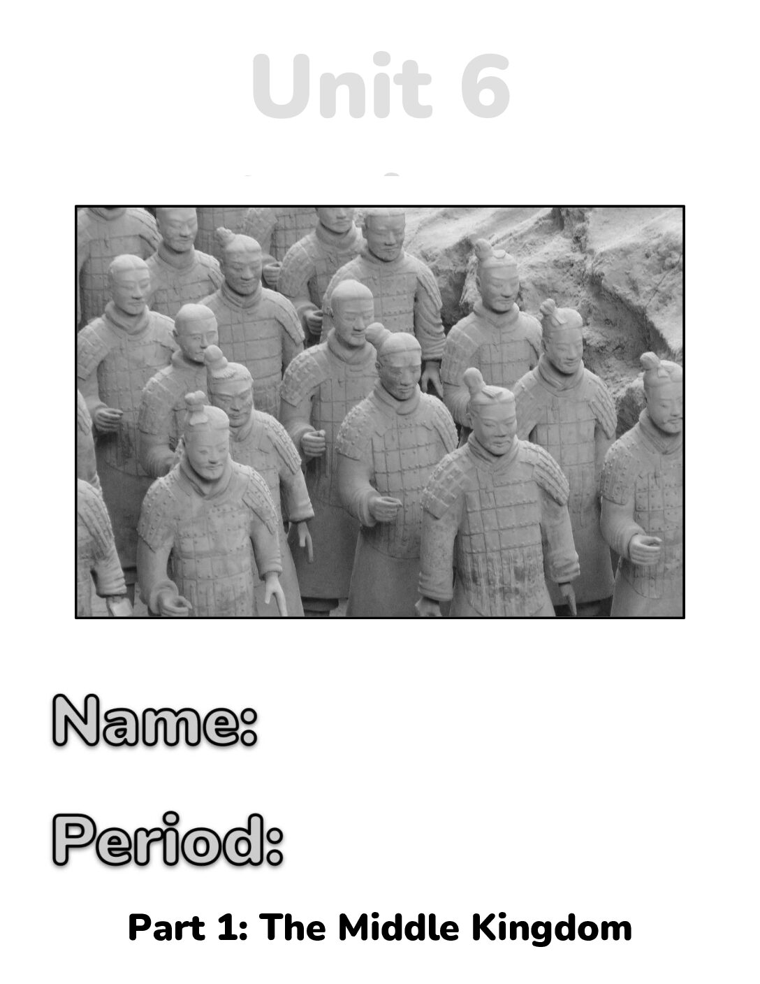 Unit 6 China Readings & Packets (Hard Copy)