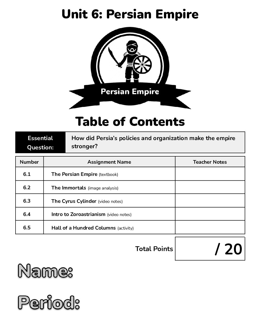 Unit 6 Persian Empire (Hard Copy) (1)