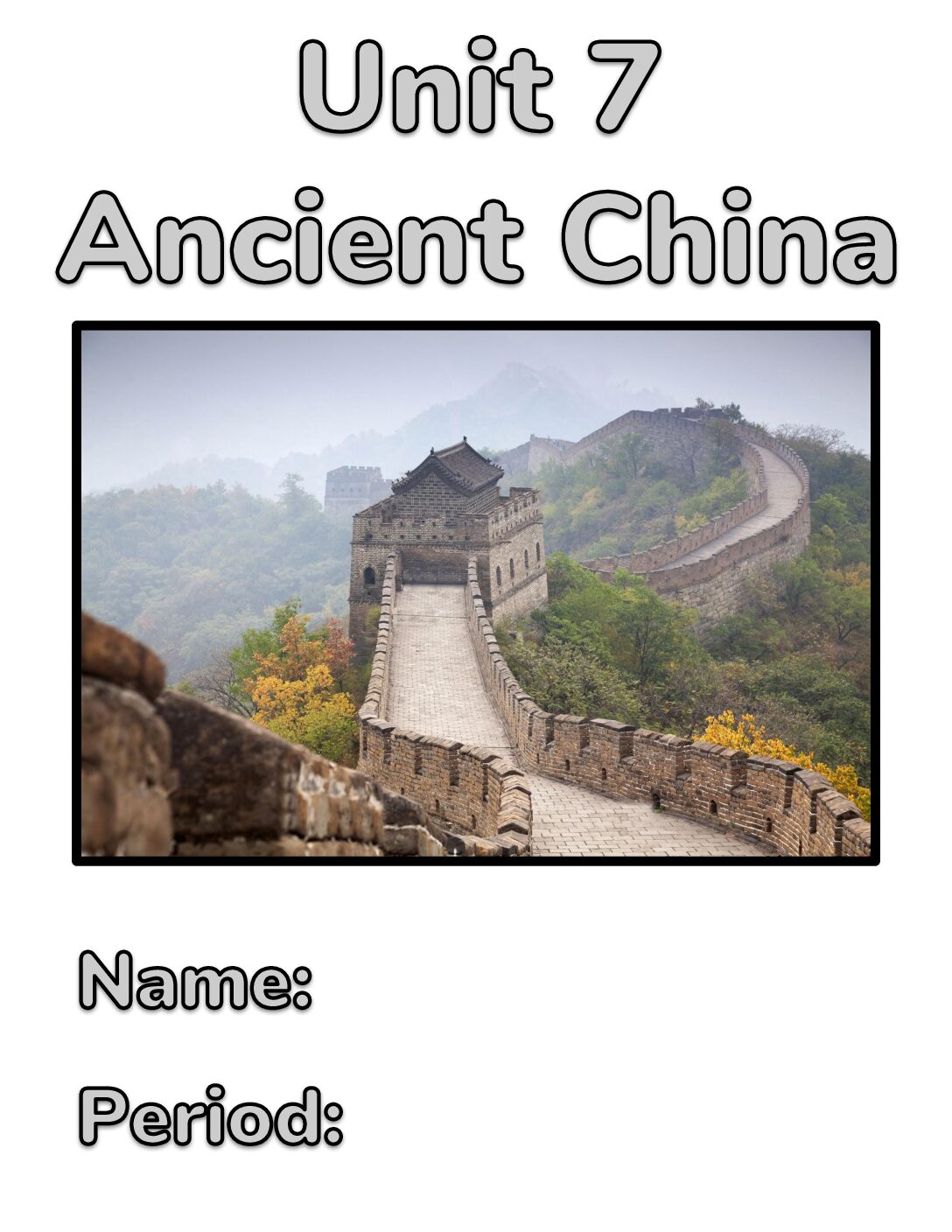Unit 7 Ancient China Isn