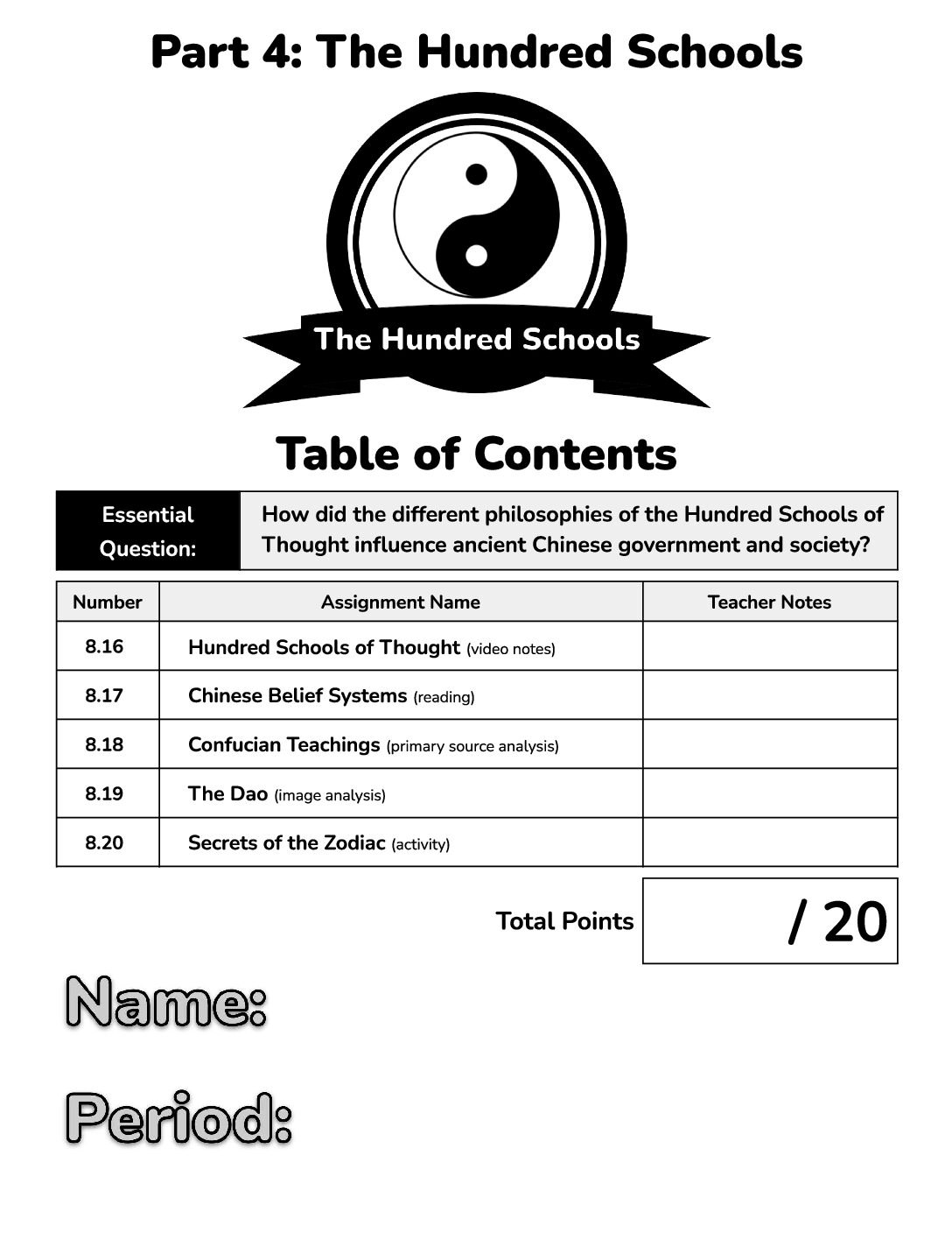 Unit 8 Part 4 The Hundred Schools