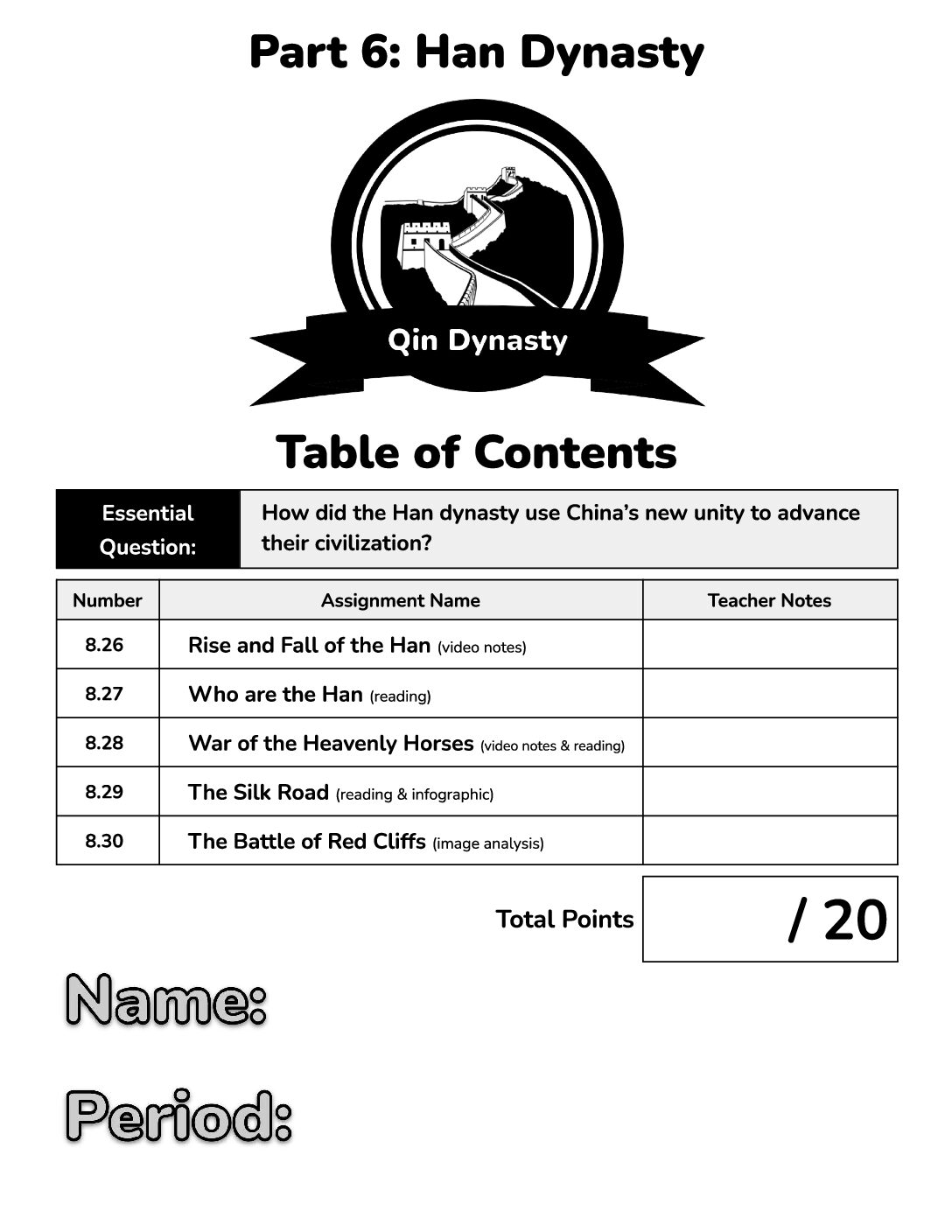 Unit 8 Part 6 Han Dynasty