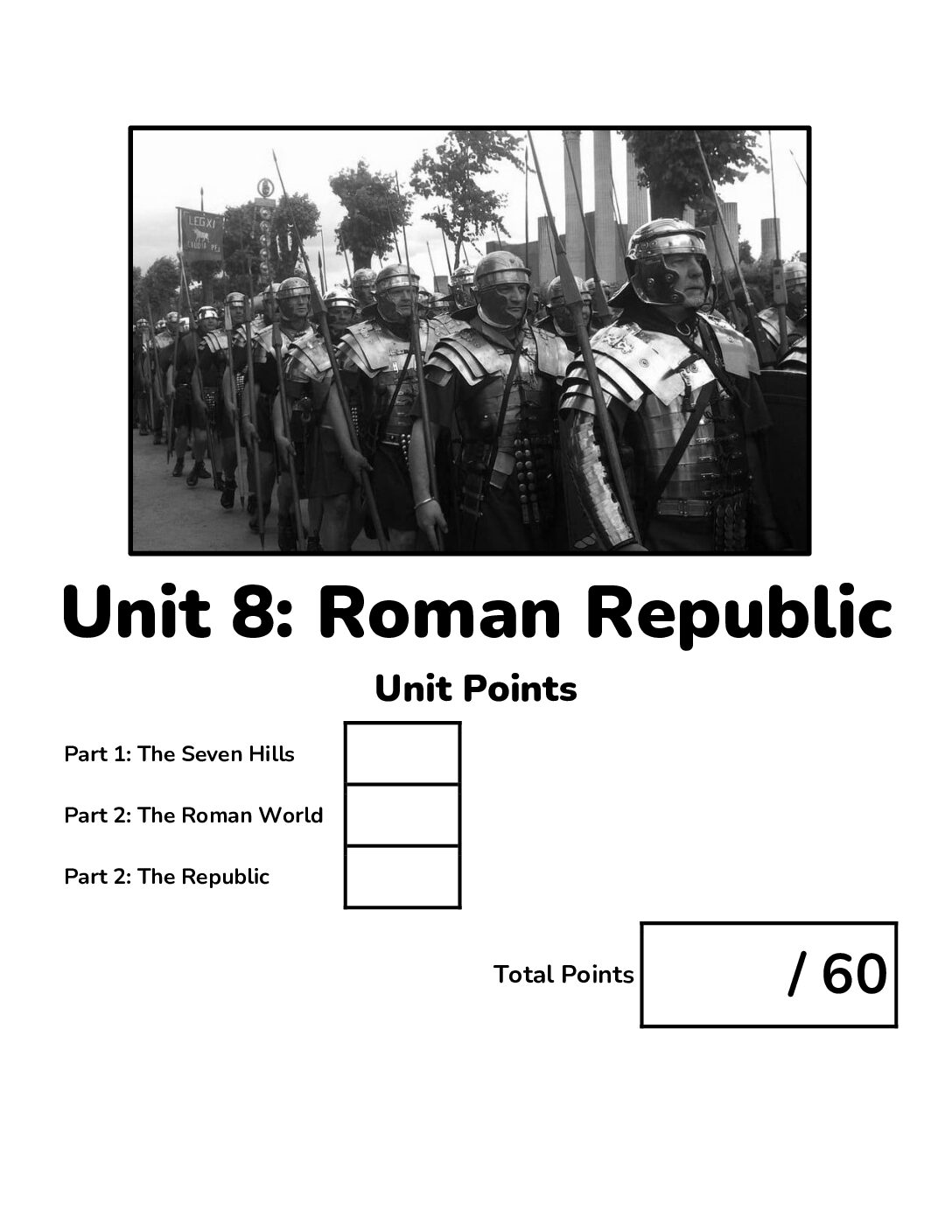 Unit 8 Roman Republic (Canvas Hard Copy)