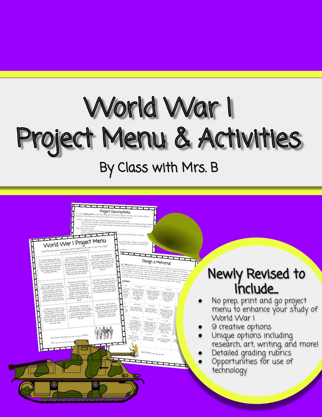 World War 1 Project Menu Original