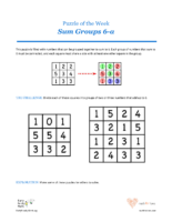 02 A Diamonds Sum Groups 6A-Puzzles