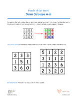 03 A Hearts Sum Groups 6B-Puzzles