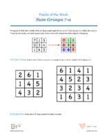 04 A Spades Sum Groups 7A-Puzzles