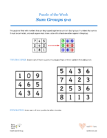 08 2 Spades Sum Groups 9A-Puzzles