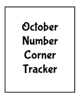 1- October Number Corner