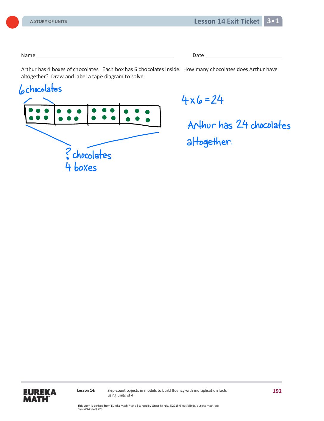 14 G3 M1 Exit Tickets Solutıons