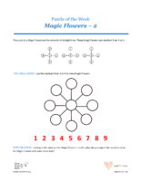 18 5 Diamonds Magic Flowers 2-Puzzles