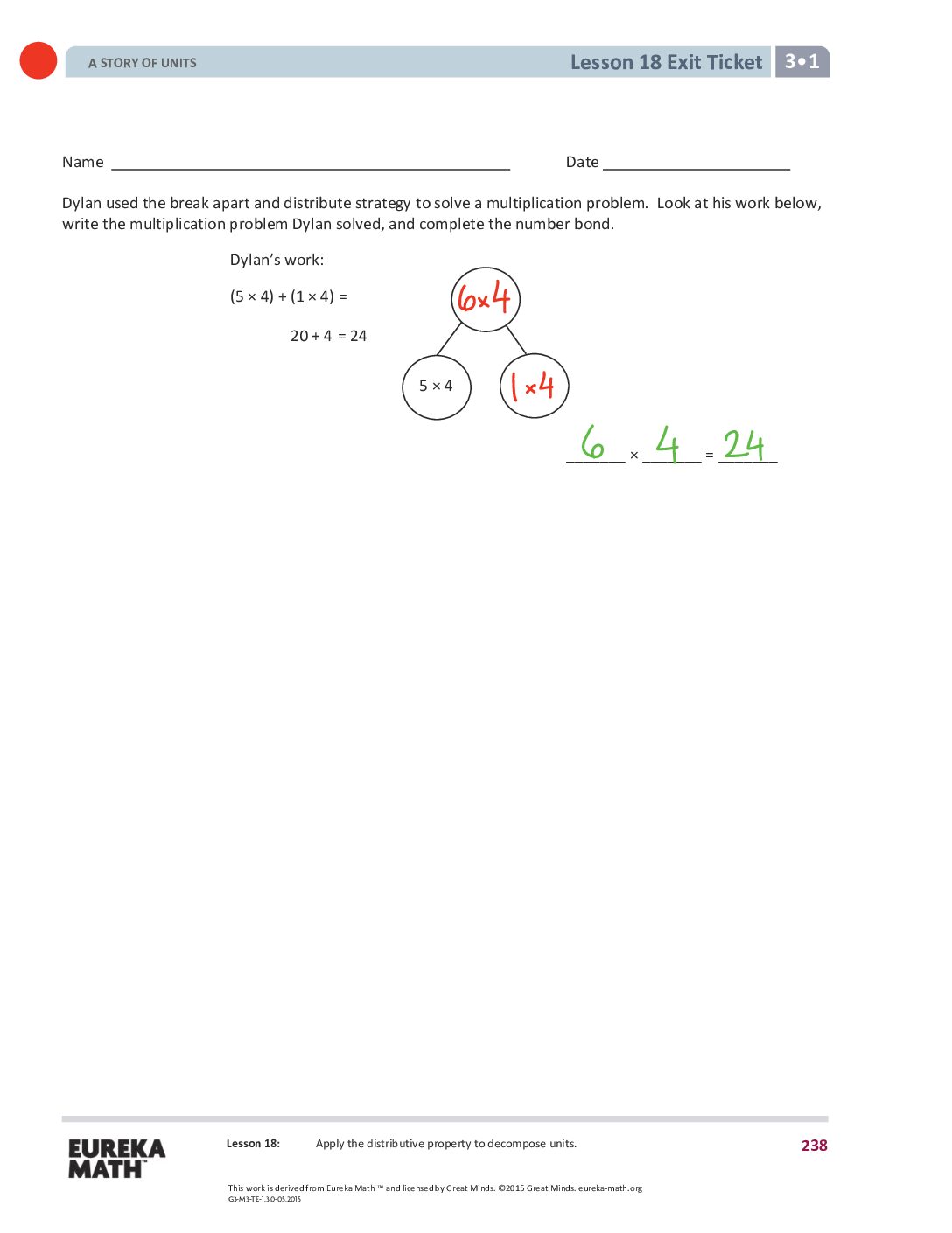 18 G3 M1 Exit Tickets Solutıons