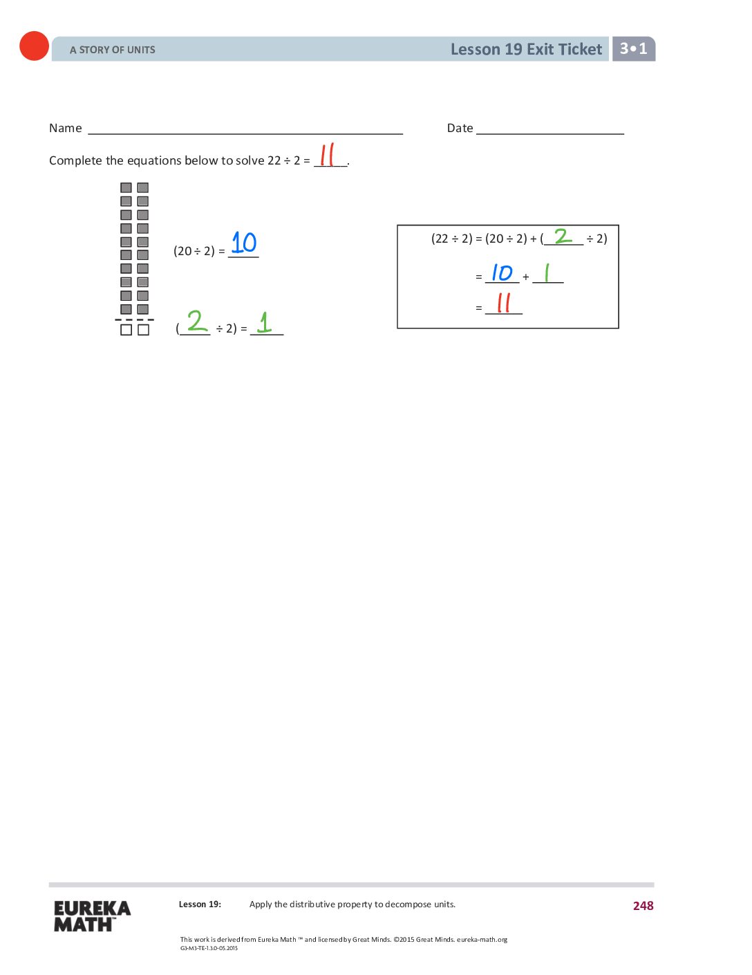 19 G3 M1 Exit Tickets Solutıons
