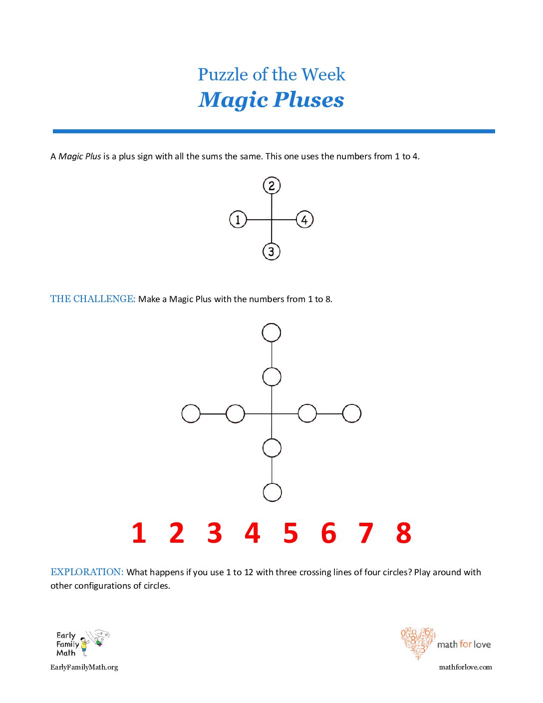 22 6 Diamonds Magic Pluses-Puzzles