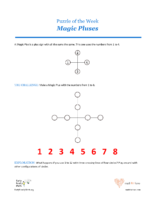 22 6 Diamonds Magic Pluses-Puzzles