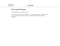 2A Loops & Groups