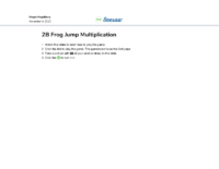 2B Frog Jump Multiplication