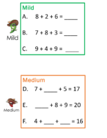 3 Addends M, M. Spicy