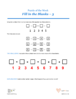 34 9 Diamonds Fill İn The Blanks 3-Puzzles