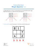 41 J Clubs Magic Squares 1-Puzzles